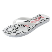 Tongs Boston Terrier Love (Incliné)