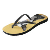 Tongs Boston Terrier Peinture - Cute Original Chien Art (Incliné)