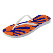 Tongs Boucle Bleue Orange Flèches (Incliné)