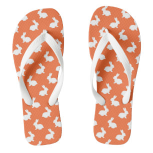 Tongs Boucles de lapins Orange