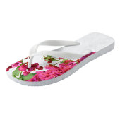 Tongs Bougainvilliers Floral Méditerranée Grecque (Incliné)