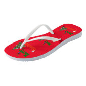 Tongs Boules de pelouse style Noël, (Incliné)