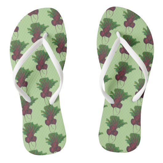 Tongs Bouquet de betteraves rouges Vegetarian Gardening (Semelle)