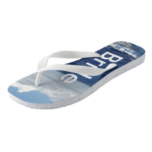 Tongs Bride Ocean Waves Blue Sky (Incliné)