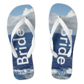 Tongs Bride Ocean Waves Blue Sky (Semelle)