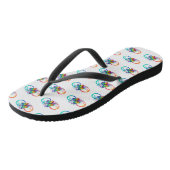 Tongs Bright infinity with rainbow butterfly (Incliné)
