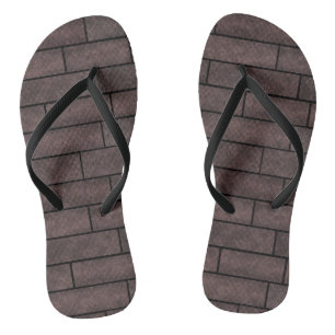 Tongs Briques en pierre sans couture couleur gris brun i