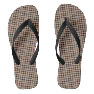 Tongs Brûlons Abstraits Rustiques Tan Brown Tan Tan Flip