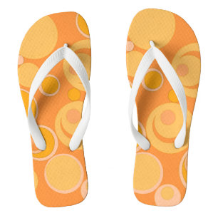 Tongs Bubblegum Bulles Partout Orange