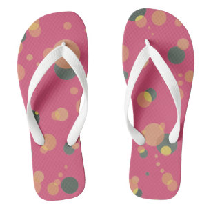 Tongs BUBBLES rose univers sur couleur personnalisée