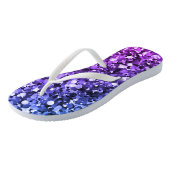 Tongs Bulle bleue et violette (Incliné)