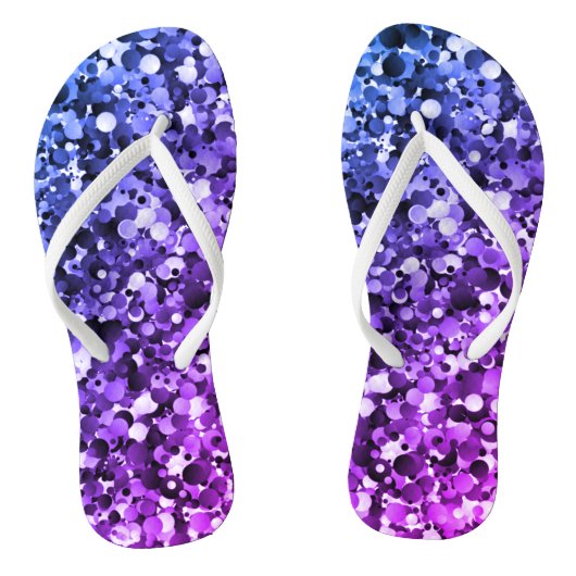 Tongs Bulle bleue et violette (Semelle)