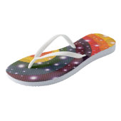 Tongs Bulles et perles Rainbow Swirl FlipFlops (Incliné)