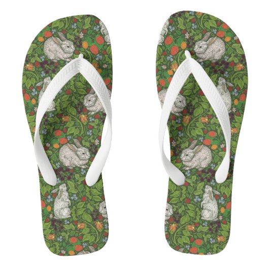Tongs Bunny dans le Briar Patch Chintz (Semelle)