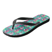 Tongs cacahuètes | Snoopy Turquoise Surf Motif (Incliné)