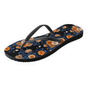 Tongs Caché en rose, orange et bleu (Incliné)