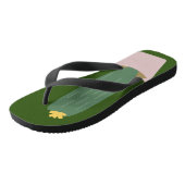 Tongs Cactus Plante rose vert (Incliné)