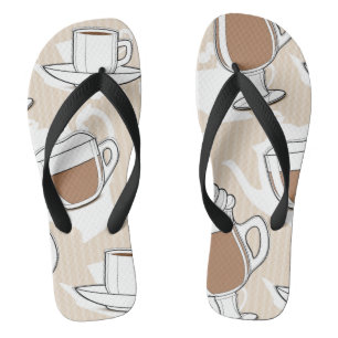 Tongs Café, motif doux