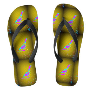 Tongs cailles multicolores de désert