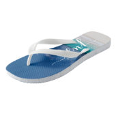 Tongs Calligraphy Beach Just Married Mariage Flip Flops (Incliné)