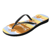 Tongs Camels standing in the desert pattern (Incliné)