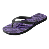 Tongs Camo à rayures violettes (Incliné)