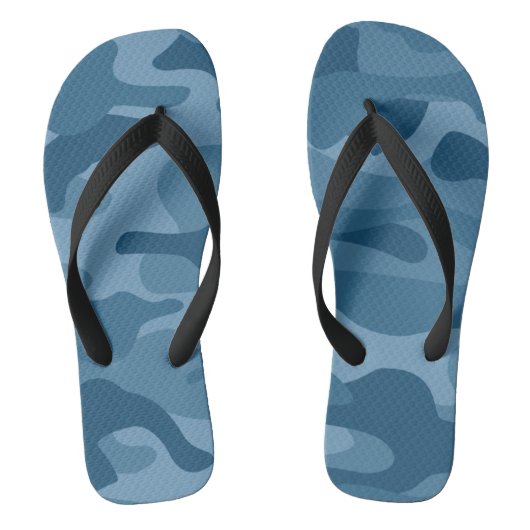 Tongs Camo Monocolore Bleu Acier (Semelle)