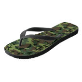 Tongs Camouflage Camo Green Motif Brown (Incliné)