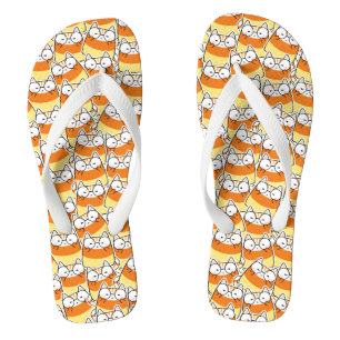 Tongs Candy Corn Cat Motif