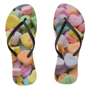 Tongs Candy Hearts Flip Flops
