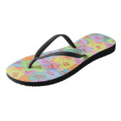 Tongs Candy Hearts Motif - SFW (Incliné)