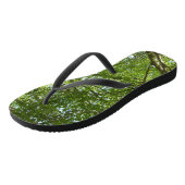 Tongs Canopée du printemps Feuille Green Nature Scene (Incliné)