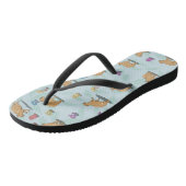 Tongs Capybara et mushroom pattern (Incliné)