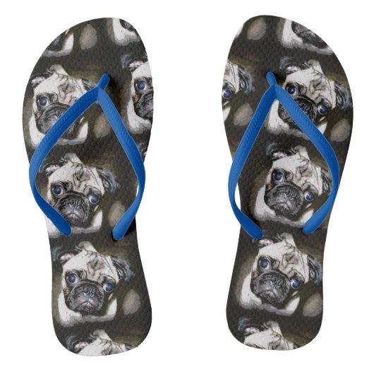 Tongs carlin face noir (Semelle)