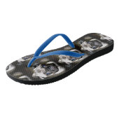 Tongs carlin face noir (Incliné)