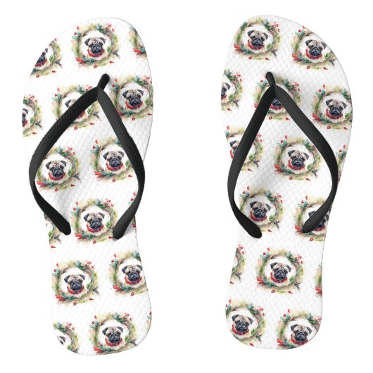 Tongs Carlin Noël Wreath Festive Pup (Semelle)
