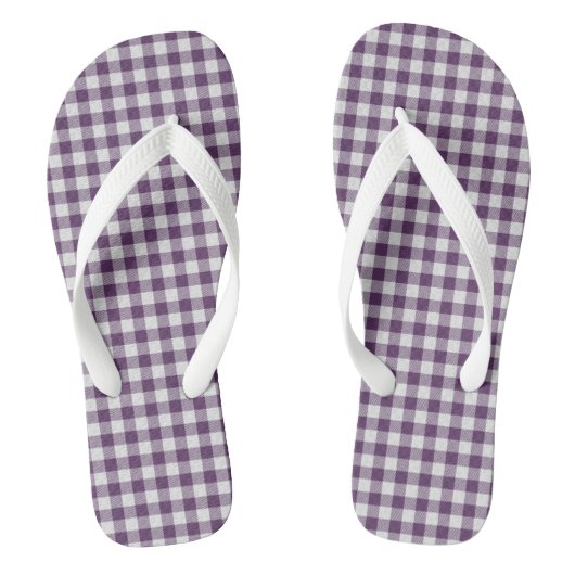 Tongs Carreaux Violets (Semelle)