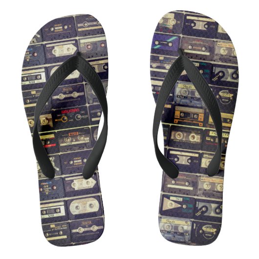 Tongs cassette vintage cool des années 80 (Semelle)