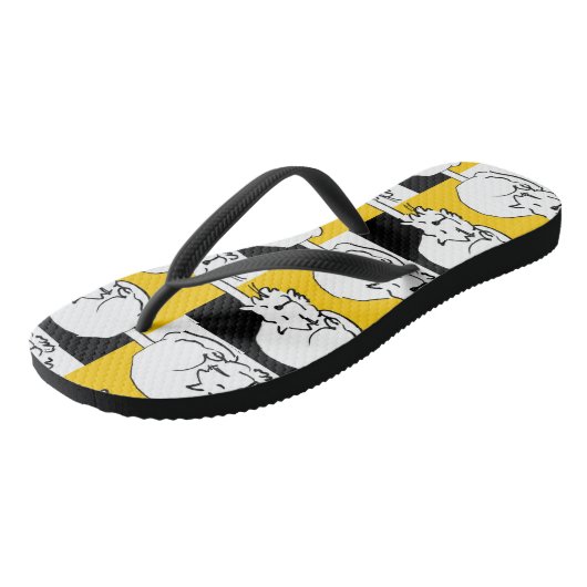 Tongs Ce chat dort. (Incliné)