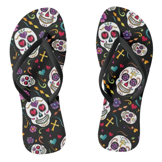Tongs Célébration de Calaveras - noir (Semelle)