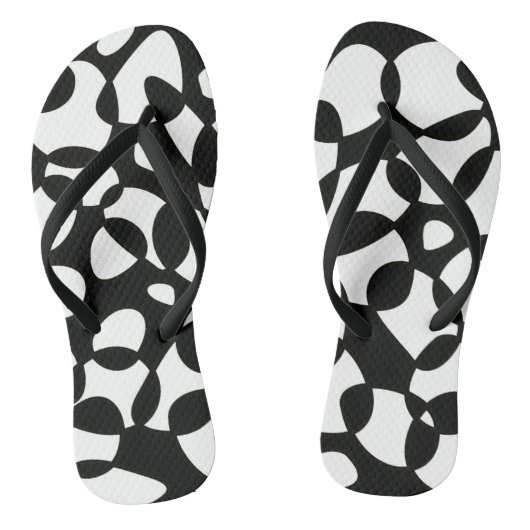 Tongs Cells Abstraction Black White (Semelle)