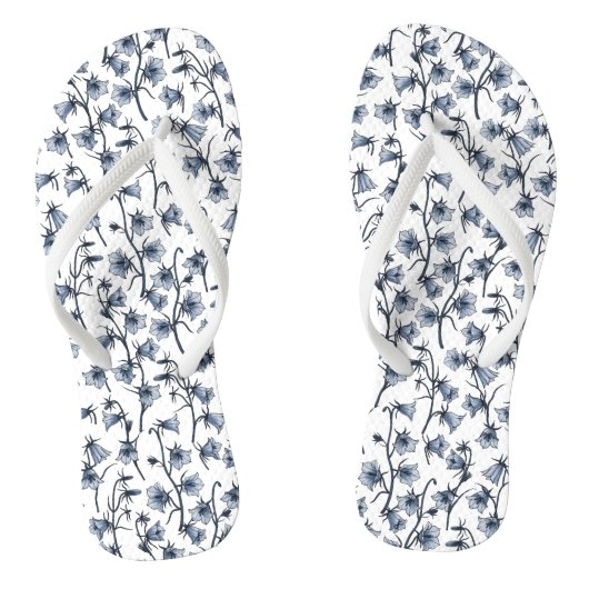 Tongs Cellules bleues, Cloches, Bellflowers (Semelle)