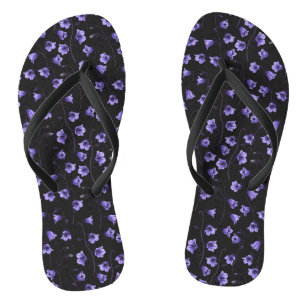 Tongs Cellules bleues de minuit, cloches, Bellflowers