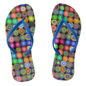 Tongs Cercles peints | Coloré (Semelle)