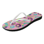 Tongs Cercles Roses Funky (Incliné)