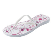 Tongs Cercles roses Points Flip Flops (Incliné)