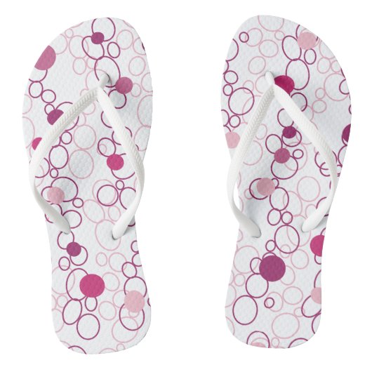Tongs Cercles roses Points Flip Flops (Semelle)