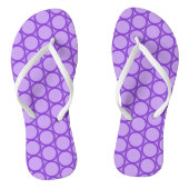 Tongs - Cercles violets se touchant (Semelle)