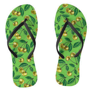 Tongs Cerises jaunes