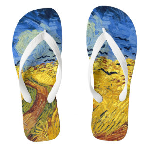 Tongs Champ de blé de Van Gogh peinture impressionniste